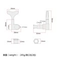 thumbnail image 3 of Maytalsory 2L2R Sealed Bass Tuning Pegs Machine Heads 4 Pcs Golden Set of, 3 of 5