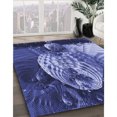 thumbnail image 3 of Ahgly Company Tapis d'Intérieur Lavables en Machine Bleu Ciel Transitionnel, 3' Carré, 3 of 7