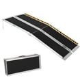 thumbnail image 1 of BeesClover Portable Wheelchair Ramp, Non-Slip Aluminum Handicap Ramps for Steps, 600 Lbs Capacity Foldable Threshold Wheelchair Ramps, 1 of 6