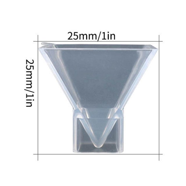 ziyahi 3x Transparent Pyramide Silicone Moule Résine Coulée Résine Bricolage Métier Moule Bricolage Époxy Cristal Outils