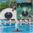thumbnail image 4 of INF Water fountain solar powered 16 cm Black_Perfect Gift, 4 of 5