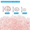 thumbnail image 2 of Uxcell Rondelle Crystal Beads, 600Pcs 4-8mm Faceted Glass Loose Beads for Jewelry Making, Pink Plating AB, 2 of 6