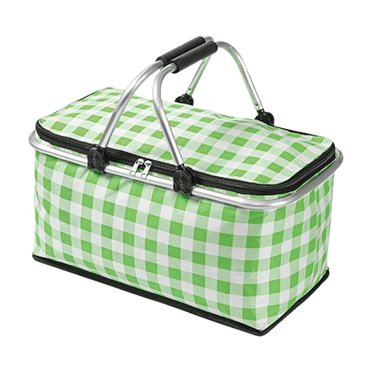 TopLLC Insulated Picnic Baskets, Portable Large Capacity Cooler Bag with Aluminium Handle, Waterproof Leak-Proof Camping Grocery Bags Foldable Reusable Insulated Food Bags for Beach Travel Outdoor
