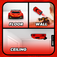 thumbnail image 2 of GRM Wall Climbing Car – Remote Control Toy for Kids, Drives on Walls, Windows & Ceilings, Smooth Surface RC Car with LED Lights, Dual Mode for Floor & Wall, Fun Gift for Boys & Girls (Red), 2 of 11