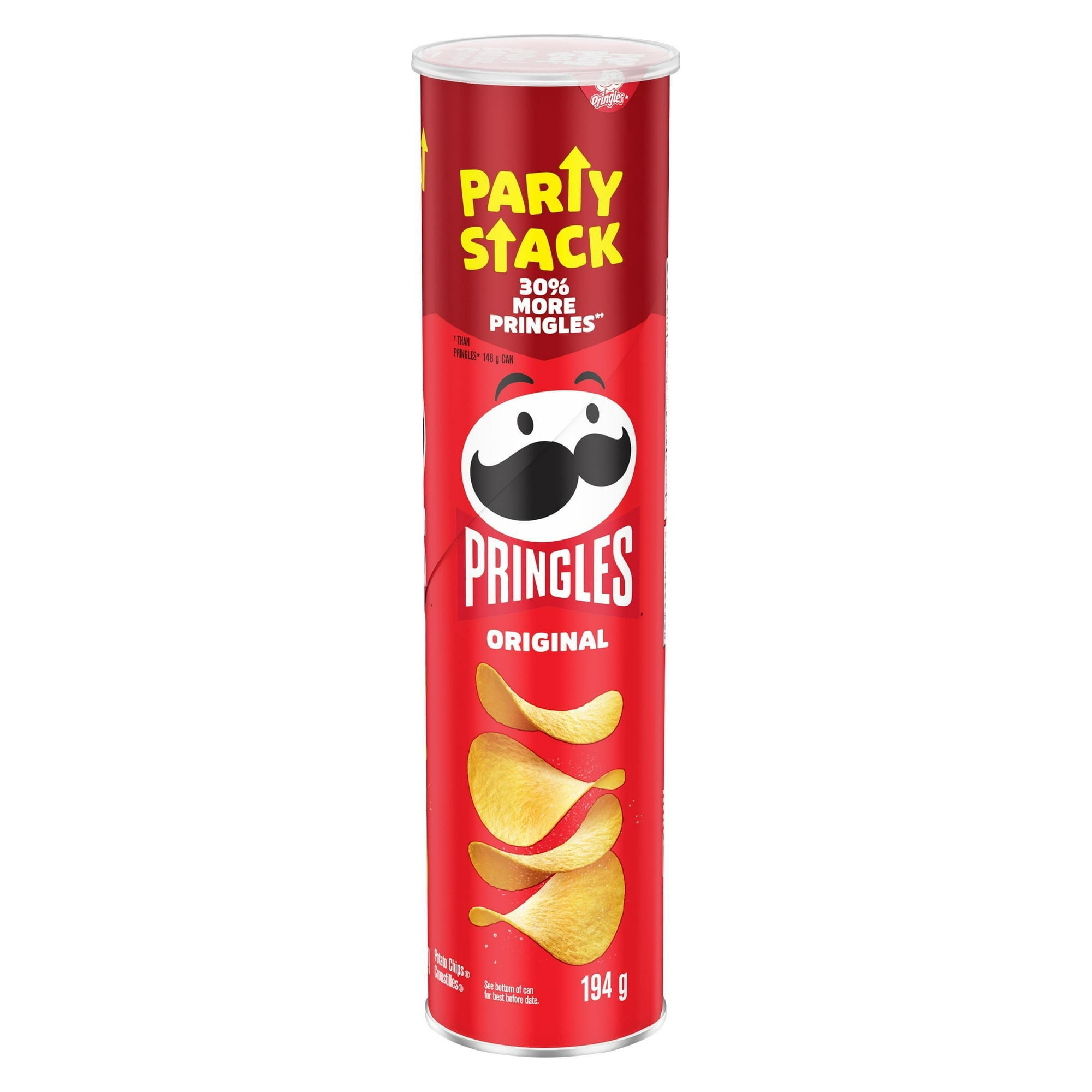 Méga boîte de croustilles Pringles Original, 194 g