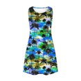 thumbnail image 4 of Ovzne Robes pour Femmes 2025 Robe pour Femme Femmes Décontractée Ample Été Robe Imprimée Sans Manches Col en V Ensemble Haut/chemise Robe de Printemps Imprimée Liquidation, 4 of 7