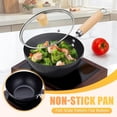 thumbnail image 4 of Fish Scale Pattern Flat Bottom Non Stick Pan Steel Woks & Stir Fry Pans Nonstick With Glass Lid For Induction Non Stick Fry Fan Set Deep Fry Pan with Ceramic Flat Bottom Cookware for Glass Top Stove, 4 of 4
