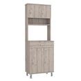 thumbnail image 3 of TUHOME Della 60 Kitchen Pantry Engineered Wood Pantries in  Gray, 3 of 9