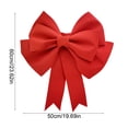 thumbnail image 3 of Christmas Bows Decorations,Velvet Christmas Bow Ornaments,Christmas Bows and Ribbons for Trees,DIY Bowknot Material Kit Bowknot Decoration Christmas Party Set Props EVA Material Kit, 3 of 6