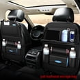 thumbnail image 5 of Amdohai Car Seat Organizer, Car Organizer Back Seat Protector PU Leather Car Storage Organizer with Foldable Table Tray, Tablet Holder, Tissue Box, Multi Pockets (Black 1Piece), 5 of 5