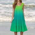 thumbnail image 4 of Yuyuzo Robes d'Été pour Femmes Robe Décontractée d'Été pour Femmes Sans Manches à Col Rond Tunique Ample Robe Débardeur Robe Bohème de Plage pour les Vacances, 4 of 7