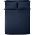 thumbnail image 1 of 900 Thread Count 3 Piece ( 1-Fitted Sheet + 2 - Pillow Cases ) Fitted Sheet 27 Inch Deep Pocket 100% Egyptian Cotton Stripe Pattern, 1 of 4