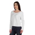 thumbnail image 4 of Inkmeso T-Shirt en Coton à Manches Longues Style de Rue T-Shirt à Encolure Dégagée pour Femmes Porter, 4 of 7