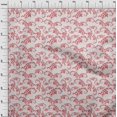 thumbnail image 4 of oneOone Silk Tabby Light Pink Fabric Asian Paisley Craft Projects Decor Fabric Printed By The Yard 42 Inch Wide, 4 of 4