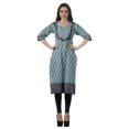 thumbnail image 3 of Moomaya Kurti Droite de Designer pour Femmes Tunique Indienne Imprimée Haut Long Kurta, 3 of 6