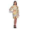 thumbnail image 4 of Moomaya Printed Cotton Robes For Women Plus Size Kimono Robe Short Nightwear, 4 of 6
