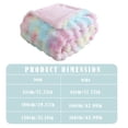 thumbnail image 3 of Home Textile Blanket Clearance Faux Blanket Fleece Rainbow Blanket For Sofa Cozy Soft Plush Throw Blanket For Couch Bed Thick Fuzzy Couch Blanket For Winter Comfy Bubble Blanket, Home Textile Blank, 3 of 4