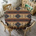 thumbnail image 2 of Aztec Tablecloth, Ethnic Tribal Geometric Design Rustic Style Table Cloth Boho Chic Washble Table Cover for Dinning Kitchen Farmhouse Party Decor 60", 2 of 5
