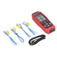 thumbnail image 2 of K Type Thermocouple Thermometer 4 Channel Accurate Measurement Digital Contact Thermometer Red, 2 of 14