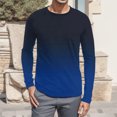 thumbnail image 2 of WEAIXIMIUNG Noël Homme Automne Hiver Décontracté Brossé Col Rond Manches Longues Chemise de Base Haut Blouse, 2 of 4
