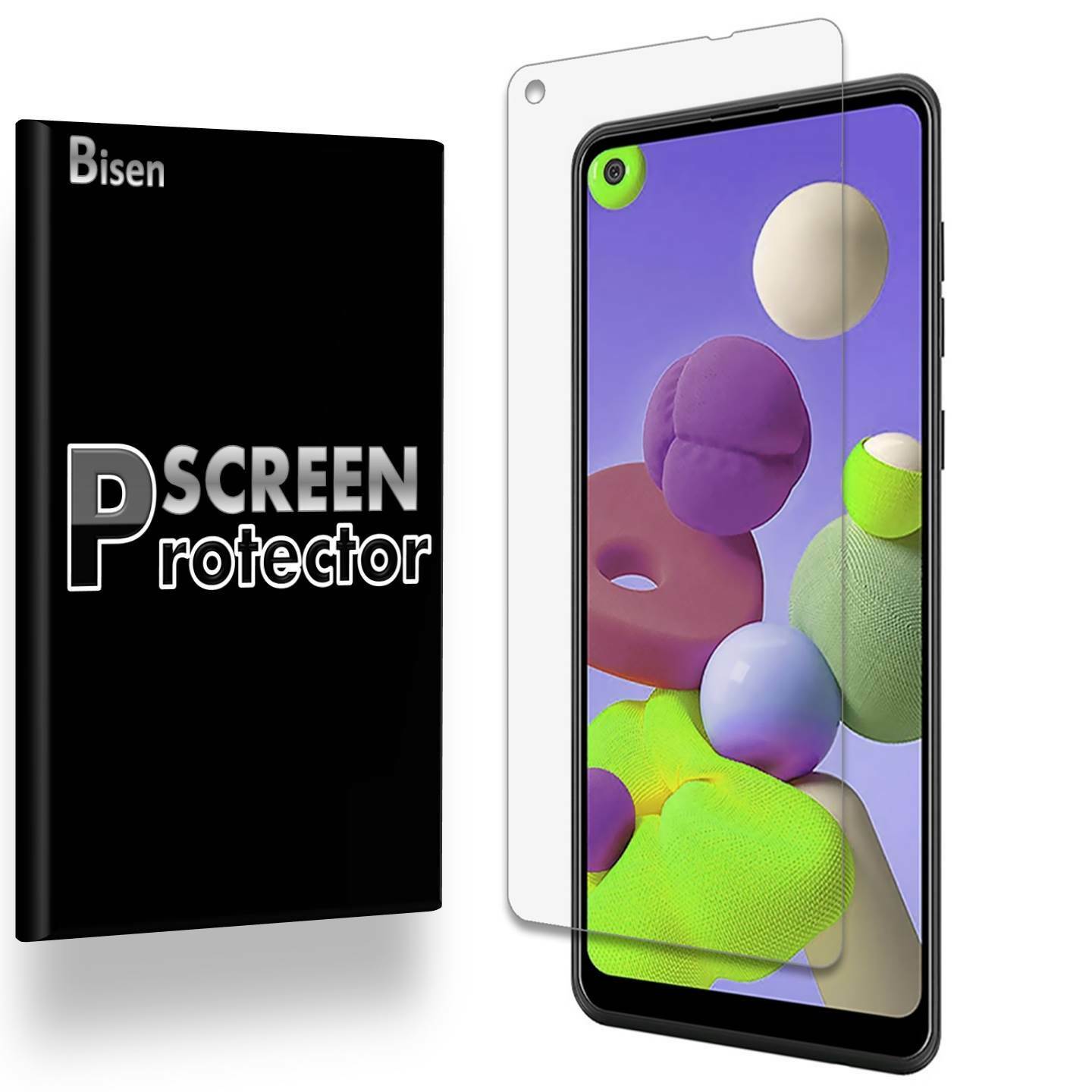 Fit For Samsung Galaxy A11 [4-Pack BISEN] Ultra Clear Screen Protector, Anti-Scratch, Anti-Shock