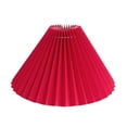 thumbnail image 1 of Korean Style Pleated Lamp Shade E27 Ceiling Lamp Shade Cloth Fabric Shade Barrel Red, 1 of 7
