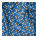 thumbnail image 4 of Soimoi Blue polyester Crepe Fabric Fox & Arrow Tribal Printed Fabric 1 Yard 52 Inch Wide, 4 of 5