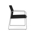 thumbnail image 4 of Gansett Reception Waiting Room Healthcare Guest Chair / Silver Steel / Black, 4 of 7