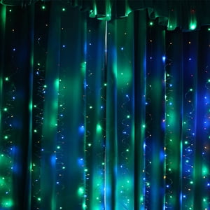 Suncoda LED Light, 300Led Party Wedding Curtain Lights USB String Light Home with Remote Control