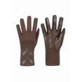 thumbnail image 1 of isotoner Gants en Spandex pour Femmes avec Détail Chevron - A30106 (Brun, P/M), 1 of 1