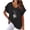 Black#womens linen shirt tunic, variant on lcziwo Sales Today Clearance Clothing Women Linen Tops,Womens Short Sleeve Cotton Linen Shirts Causal V-Neck Batwing Oversized T-Shirt Solid Color/Dandelion/Sunflower Print Loose Summer Tops White,M