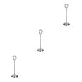 thumbnail image 1 of Baohd Contemporary Table Number Holder Photo Stand for Trendy Hotel Settings Silvery 20cm 3Set, 1 of 6