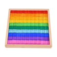 thumbnail image 3 of Tachiuwa Acrylic Cubes Blocks Set Clear Rainbow Acrylic Gemstone Cubes for 100pcs, 3 of 9