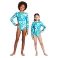 thumbnail image 3 of George Girls' Adaptive One Piece Rashguard Swimsuit, 3 of 6