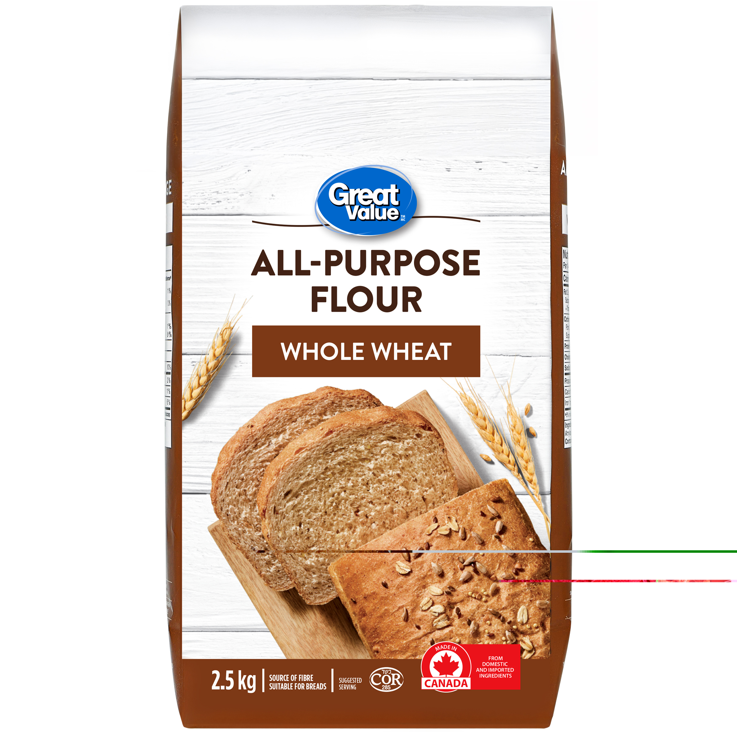 Great Value Farine de Blé Entier Tout Usage