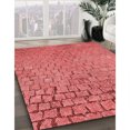 thumbnail image 3 of Ahgly Company Tapis d'Intérieur Rectangulaires Transitionnels Rouges Lavables à la Machine, 2 Pieds x 3 Pieds, 3 of 7