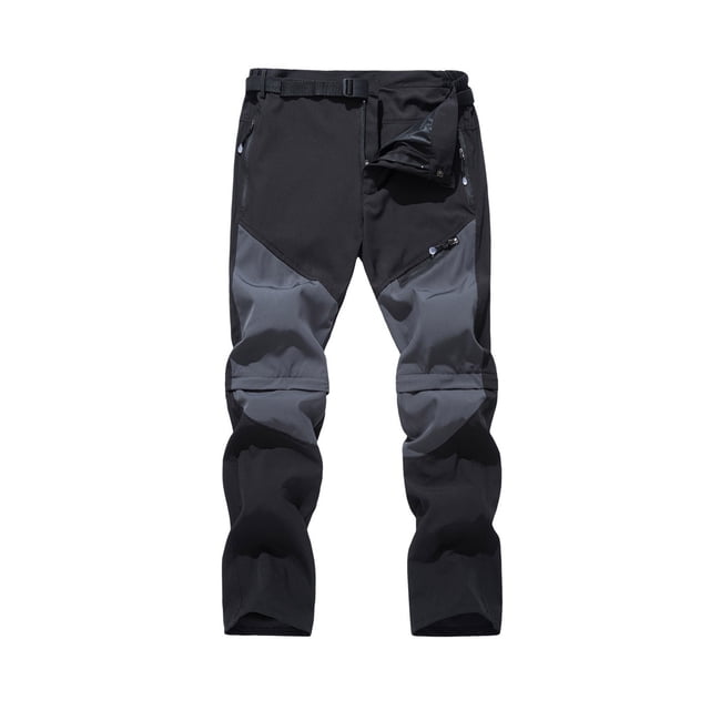Aqestyerly Pantalon Cargo d'Extérieur Détachable pour Homme à Multiples Poches Pantalon de Sport Décontracté de Randonnée Bas Tactiques HWRETIE