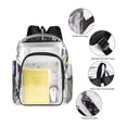 thumbnail image 3 of RXIRUCGD Heavy Duty Transparent Clear Backpack See Through Backpacks for School,Sports,Work,Stadium,Security Travel,College Black, 3 of 6