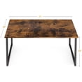 thumbnail image 2 of Duramex (TM) Study Computer Desk Table 40 inches 100cm Long 24 inches 60cm Wide Large Table Workstation for Home Office, Black, 2 of 5