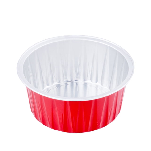 Pompotops Coupes à Cupcakes en Feuille Coupes à Cupcakes Rondes avec Couvercle, Mini Coupes à Cupcakes Coupes de Cuisson de Cuisine 100 Pcs Liquidation