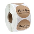 thumbnail image 4 of thinsony 500 Kraft Thank You For Your Business Stickers Labels Adhesive Stickers Roll, 4 of 5