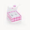 thumbnail image 3 of Channel Cubic Zirconia 9mm Earrings Hoop/Huggie Safety Latch - Sterling Silver, 3 of 4
