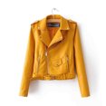thumbnail image 3 of Timegard Veste pour Femmes à Manches Longues, à Fermeture Éclair, Coupe Ajustée, Mode Urbaine, Manteau Court, Manteau d'Extérieur avec Poches, Vêtements d'Automne, 3 of 3