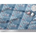 thumbnail image 2 of Soimoi Moss Georgette Fabric Buildings Architectural Decor Fabric Printed Yard 42 Inch Wide, 2 of 5