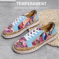thumbnail image 2 of Casual Lace-up Zipper Design Colorful Printed Platform Casual Sneakers, 2 of 9