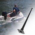 thumbnail image 2 of KAKOWELY Marine Boat Flagpole Base Rail Mount Flagpole Boat Flag Fixing Holder Small Flagpole Support,11.61X"X2.17"X2.17", 2 of 5