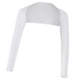 thumbnail image 1 of Ramadan Solid Open Cropped Stretchy Modal Full Arm Cover Shrug Hijab White Modal shawl White, 1 of 10