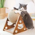 thumbnail image 2 of Cat Toy Interactive Cat Scratcher Board Kitten Sisal Rope Ball Scratch Paws Pet Grinding Scratching Cats For Scratcher Toys Size L, 2 of 5