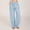 Sky Blue, variant on zanvin Women's Casual Solid Cotton Linen Drawstring Elastic Waist Wide Leg Cargo Pants