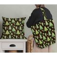 thumbnail image 5 of Soimoi Brown polyester Crepe Fabric Text & Christmas Tree Fabric Prints By Yard 42 Inch Wide, 5 of 5